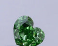 0.21ct Heart Lab Grown Diamond (Colour Fancy Vivid Green, Clarity VS1, IGI Certified)