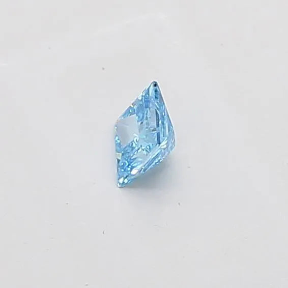 0.24ct Princess Lab Grown Diamond (Colour Fancy Vivid Blue, Clarity VVS2, IGI Certified)