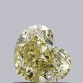 0.71ct Heart Lab Grown Diamond (Colour Fancy Light Yellow, Clarity VVS1, IGI Certified)