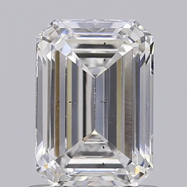 0.90ct Emerald Lab Grown Diamond (Colour D, Clarity SI1, IGI Certified)
