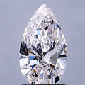 1.22ct Pear Lab Grown Diamond (Colour E, Clarity IF, IGI Certified)