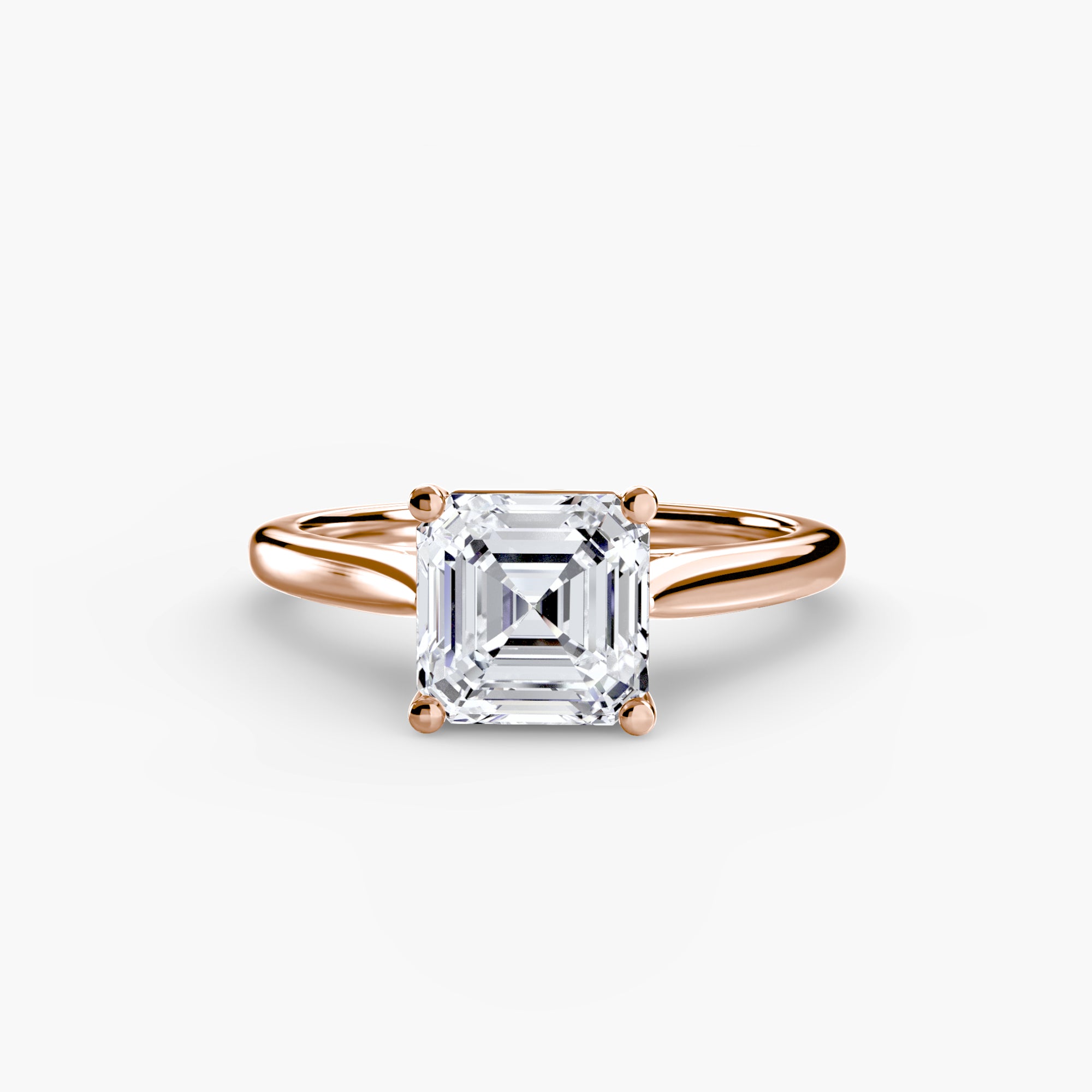 Anello solitario classico — montatura, gambo 2,0 mm