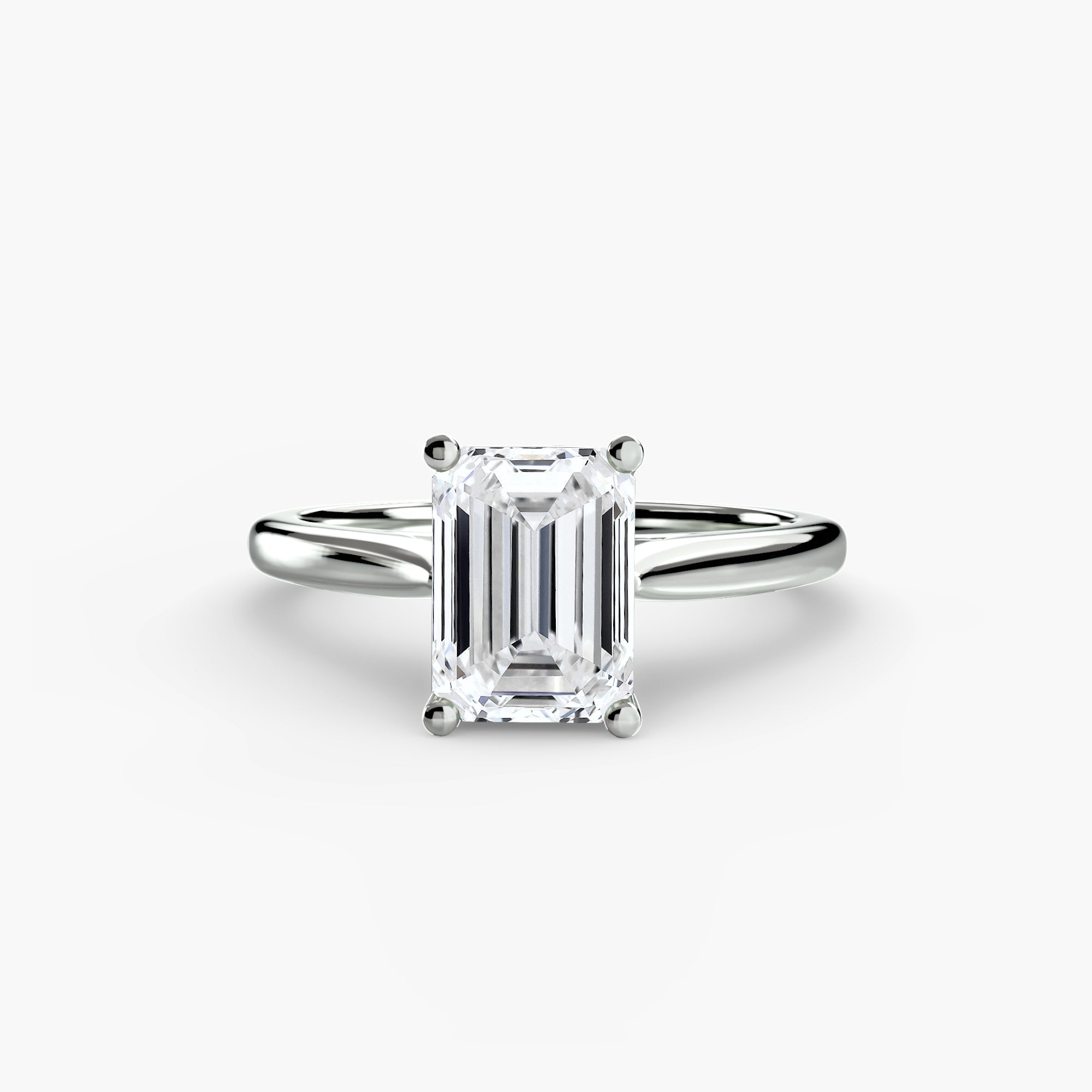 Anello solitario classico — montatura, gambo 2,0 mm