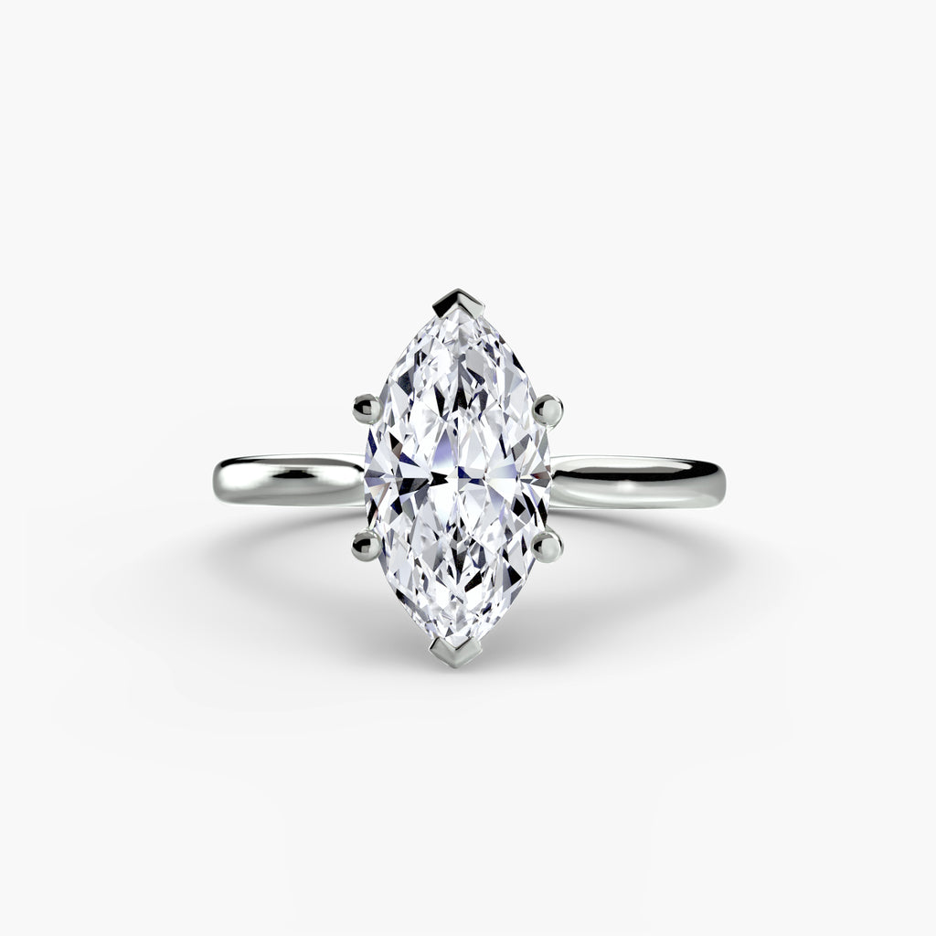 Anello solitario classico — montatura, gambo 2,0 mm