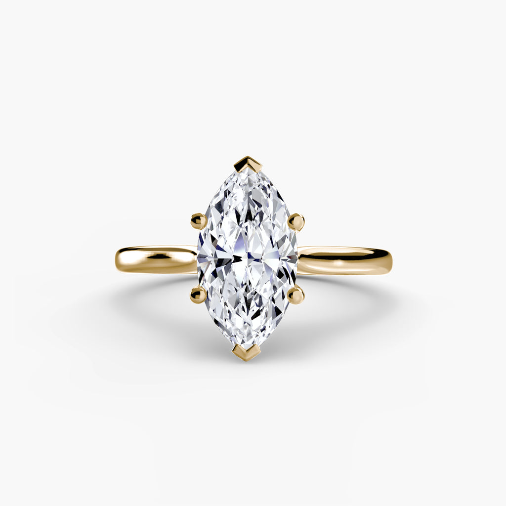 Anello solitario classico — montatura, gambo 2,0 mm