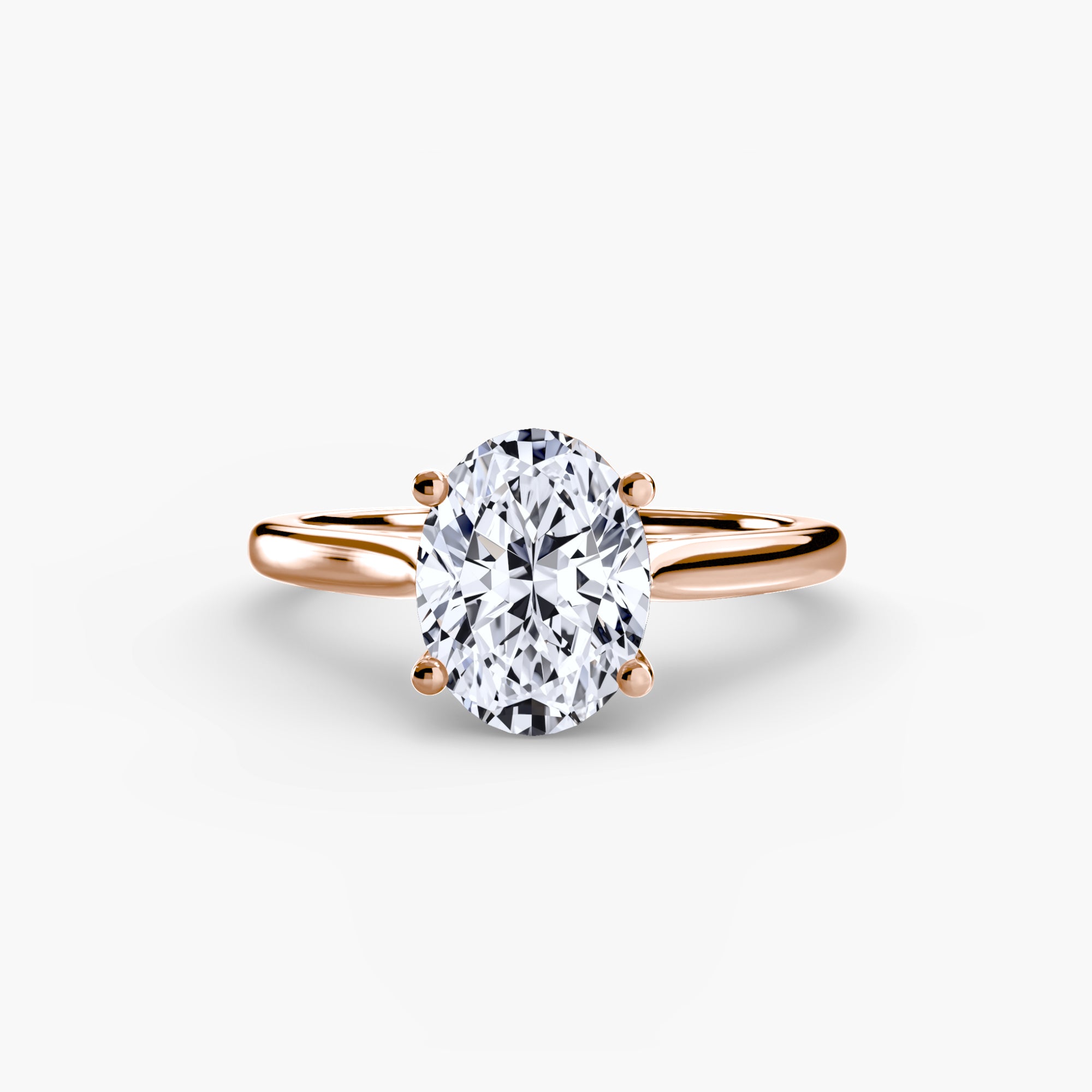 Anello solitario classico — montatura, gambo 2,0 mm