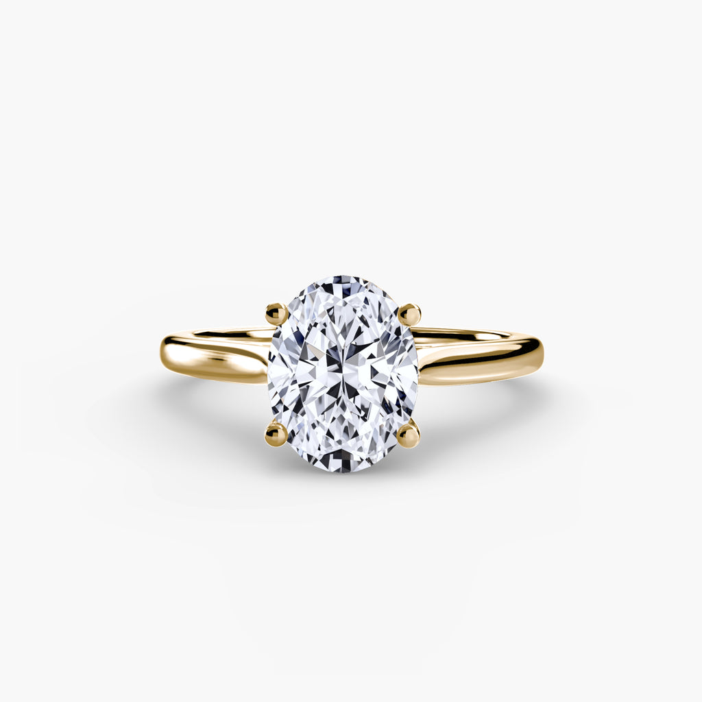 Anello solitario classico — montatura, gambo 2,0 mm