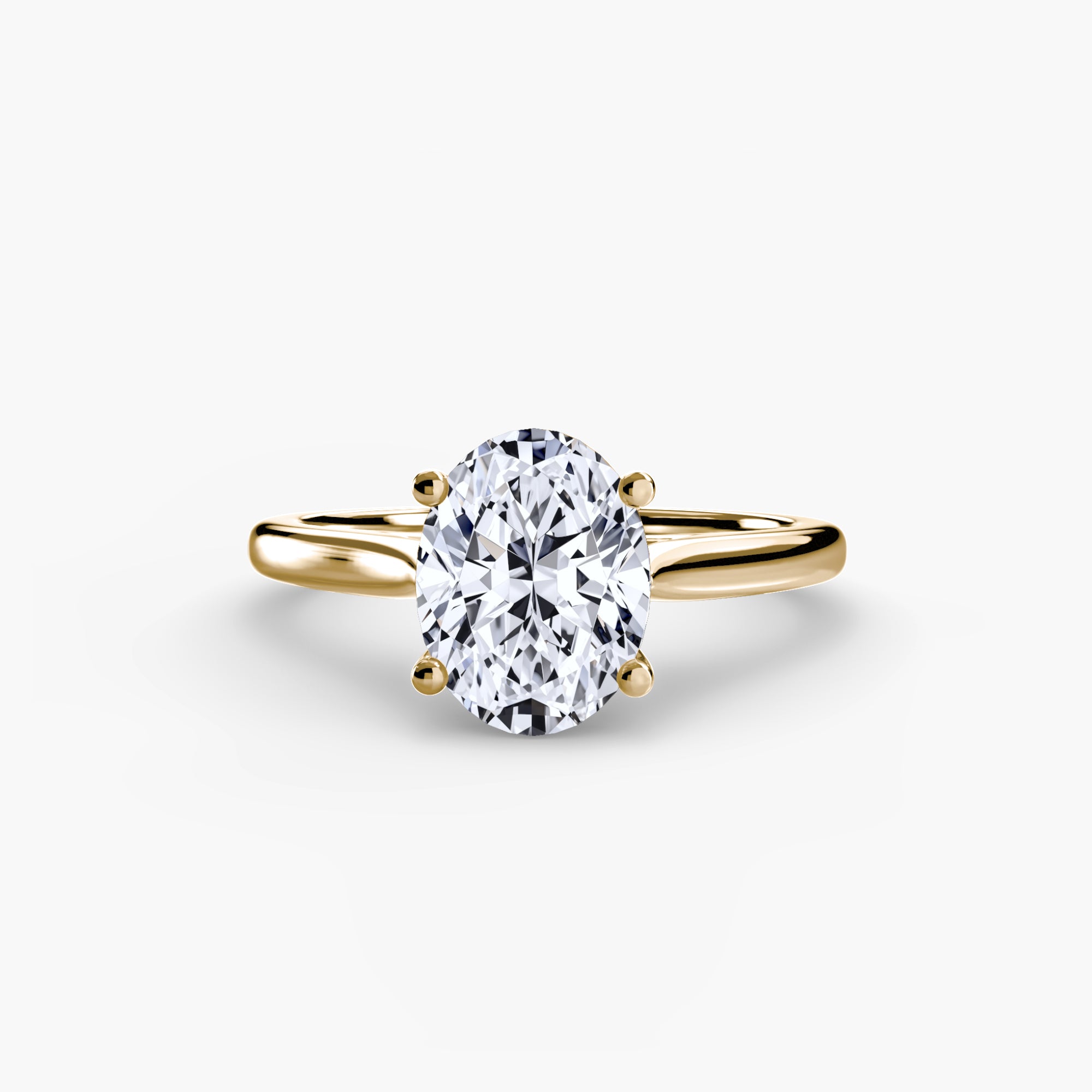 Anello solitario classico — montatura, gambo 2,0 mm