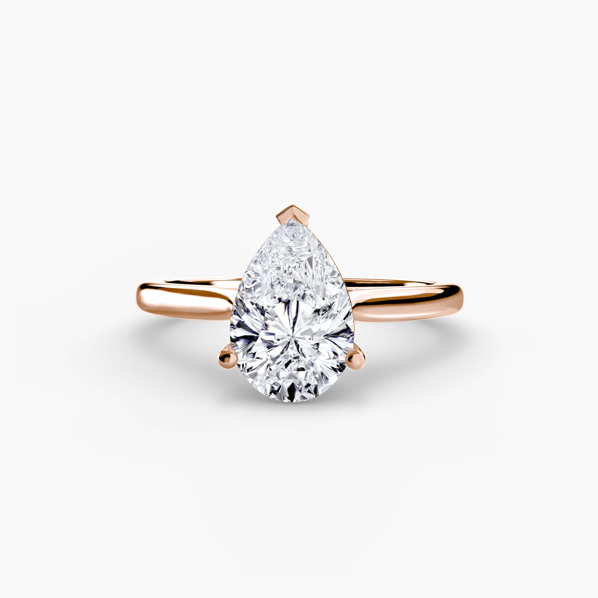 Anello solitario classico — montatura, gambo 2,0 mm