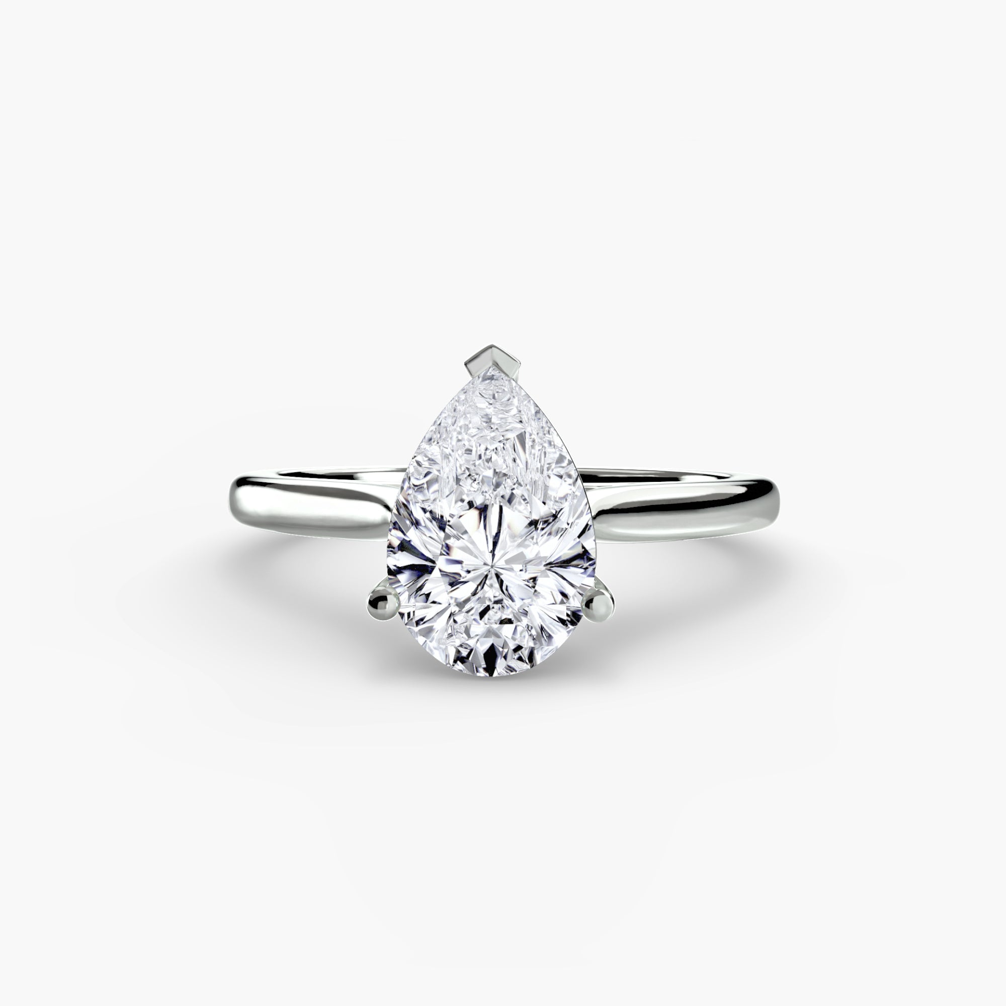 Anello solitario classico — montatura, gambo 2,0 mm