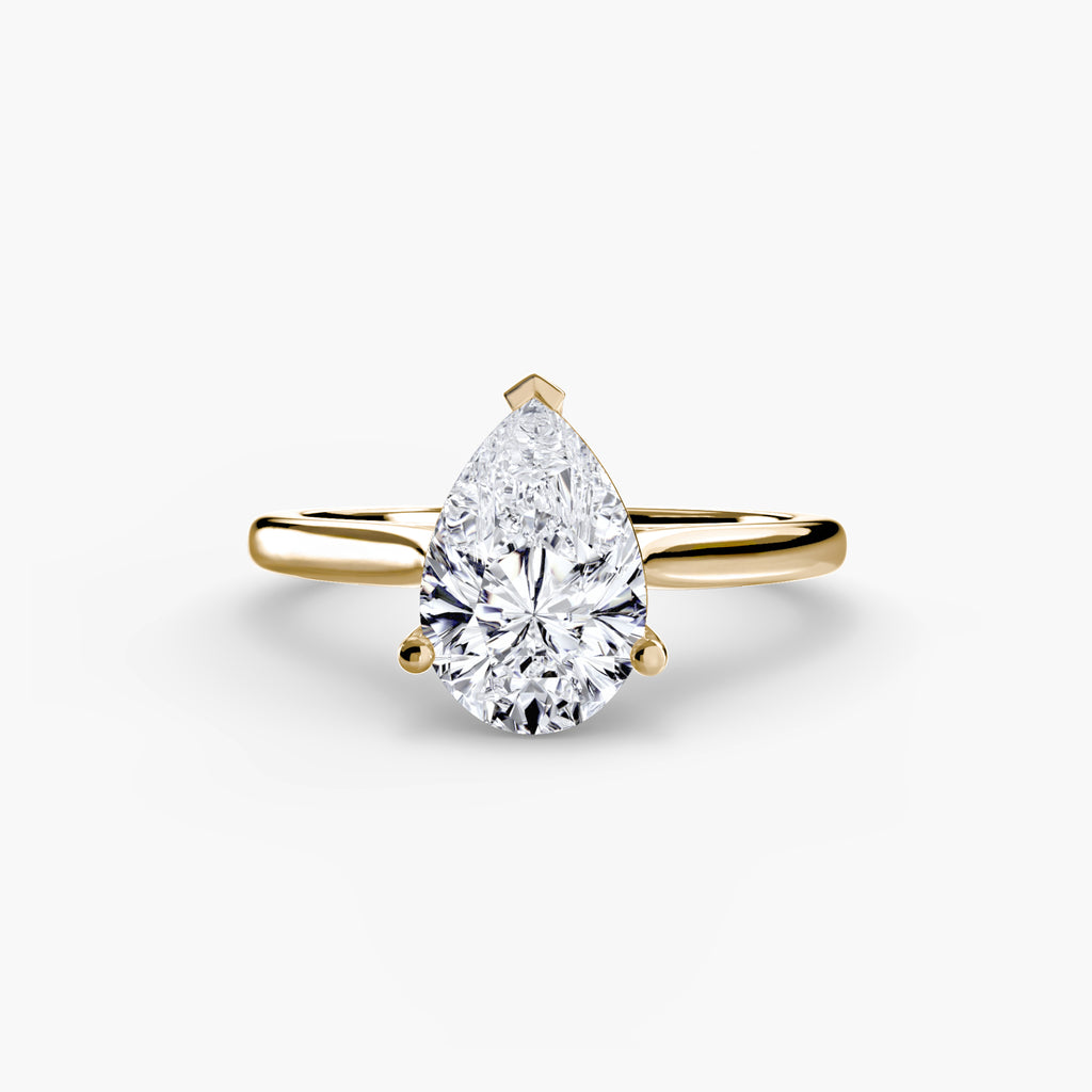Anello solitario classico — montatura, gambo 2,0 mm