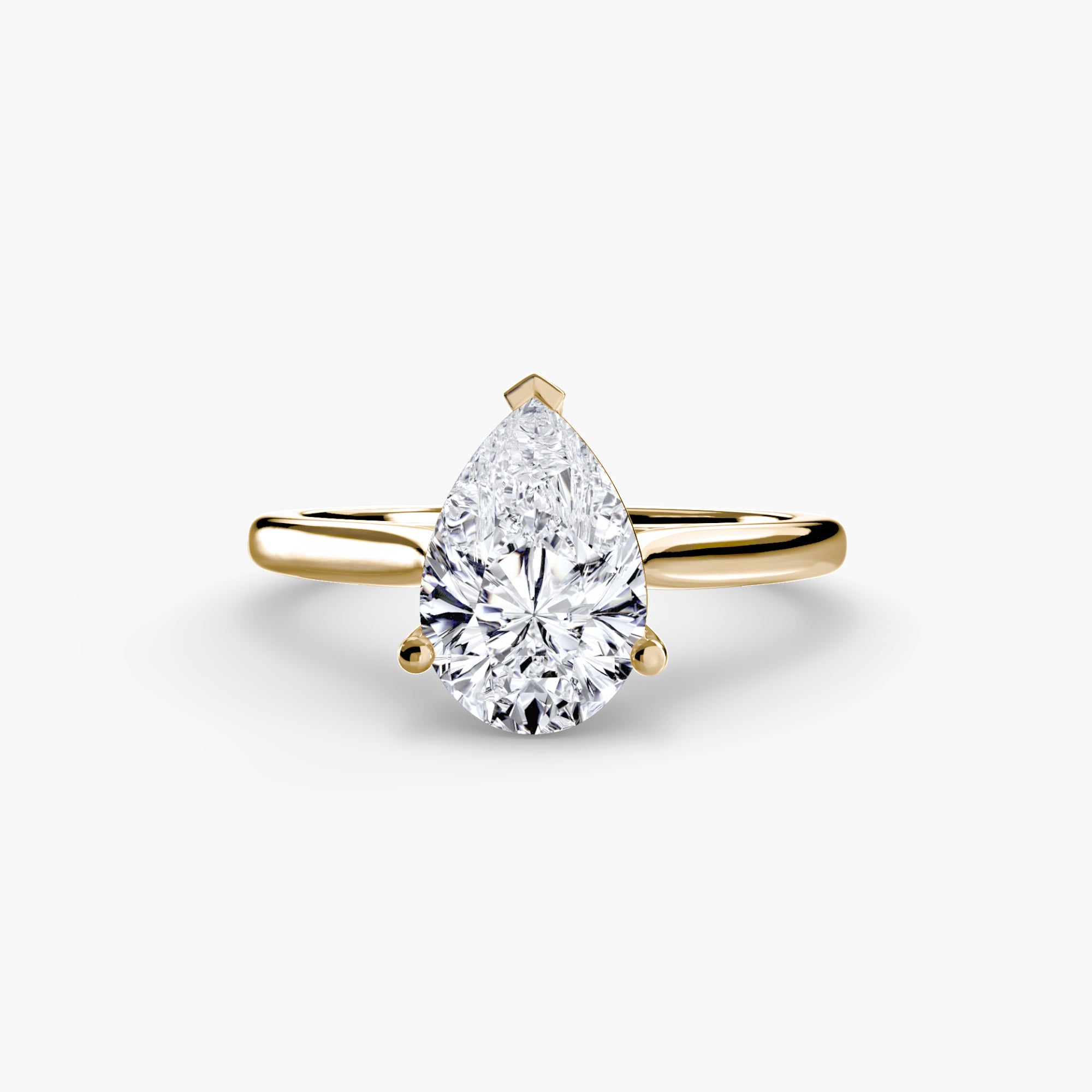 Anello solitario classico — montatura, gambo 2,0 mm