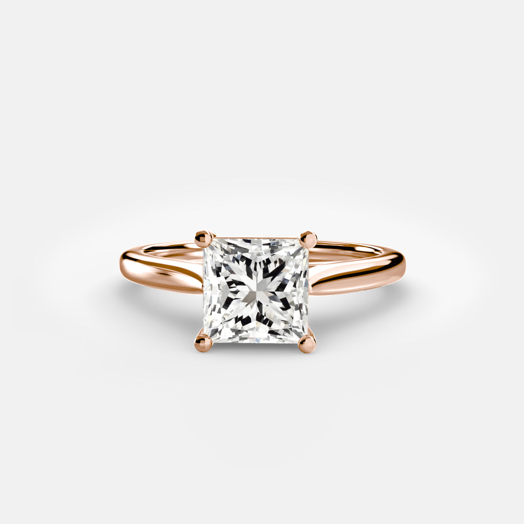 Anello solitario classico — montatura, gambo 2,0 mm