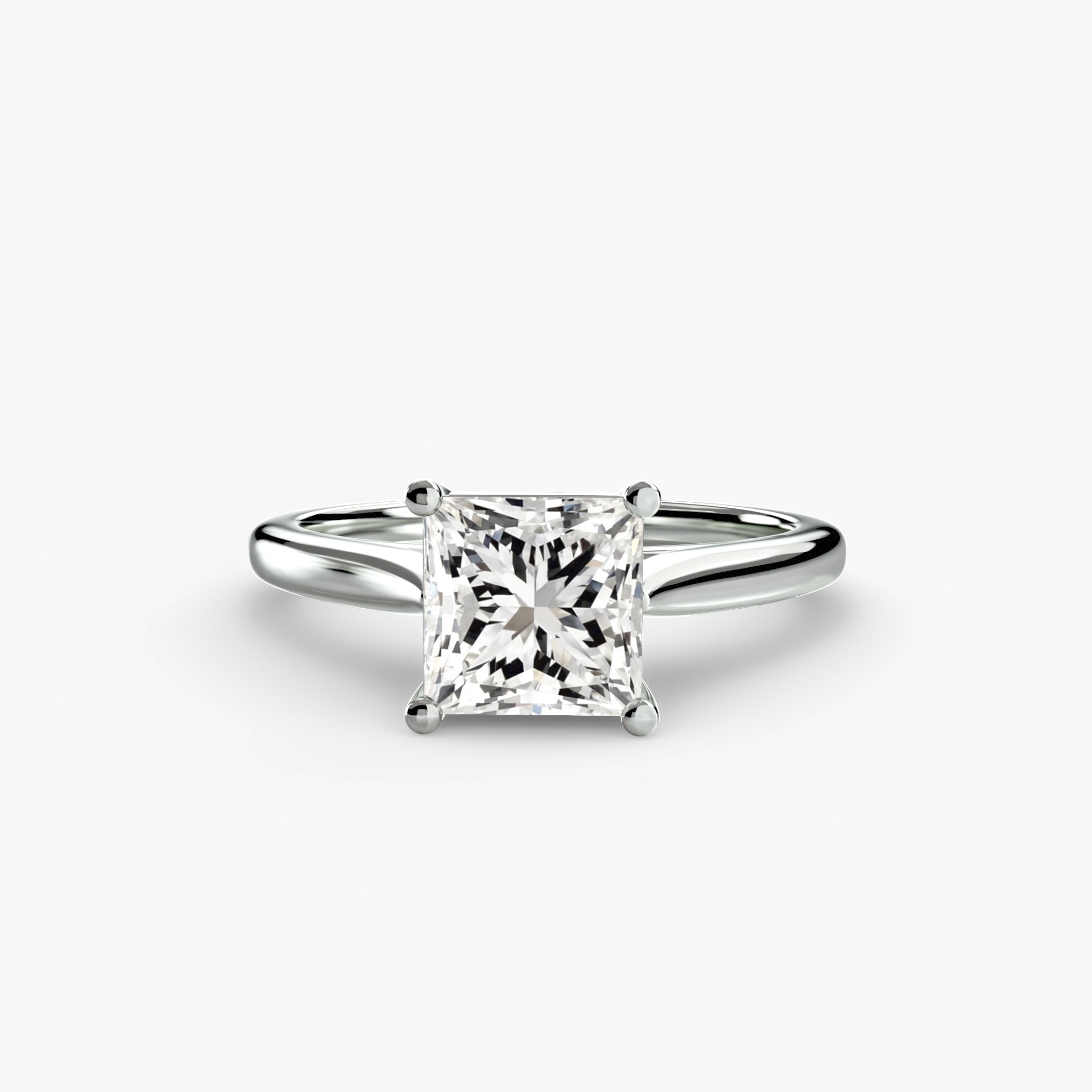 Anello solitario classico — montatura, gambo 2,0 mm