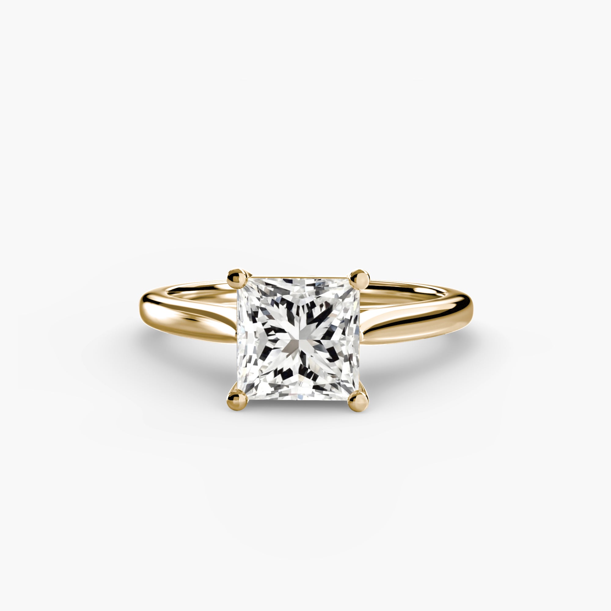 Anello solitario classico — montatura, gambo 2,0 mm