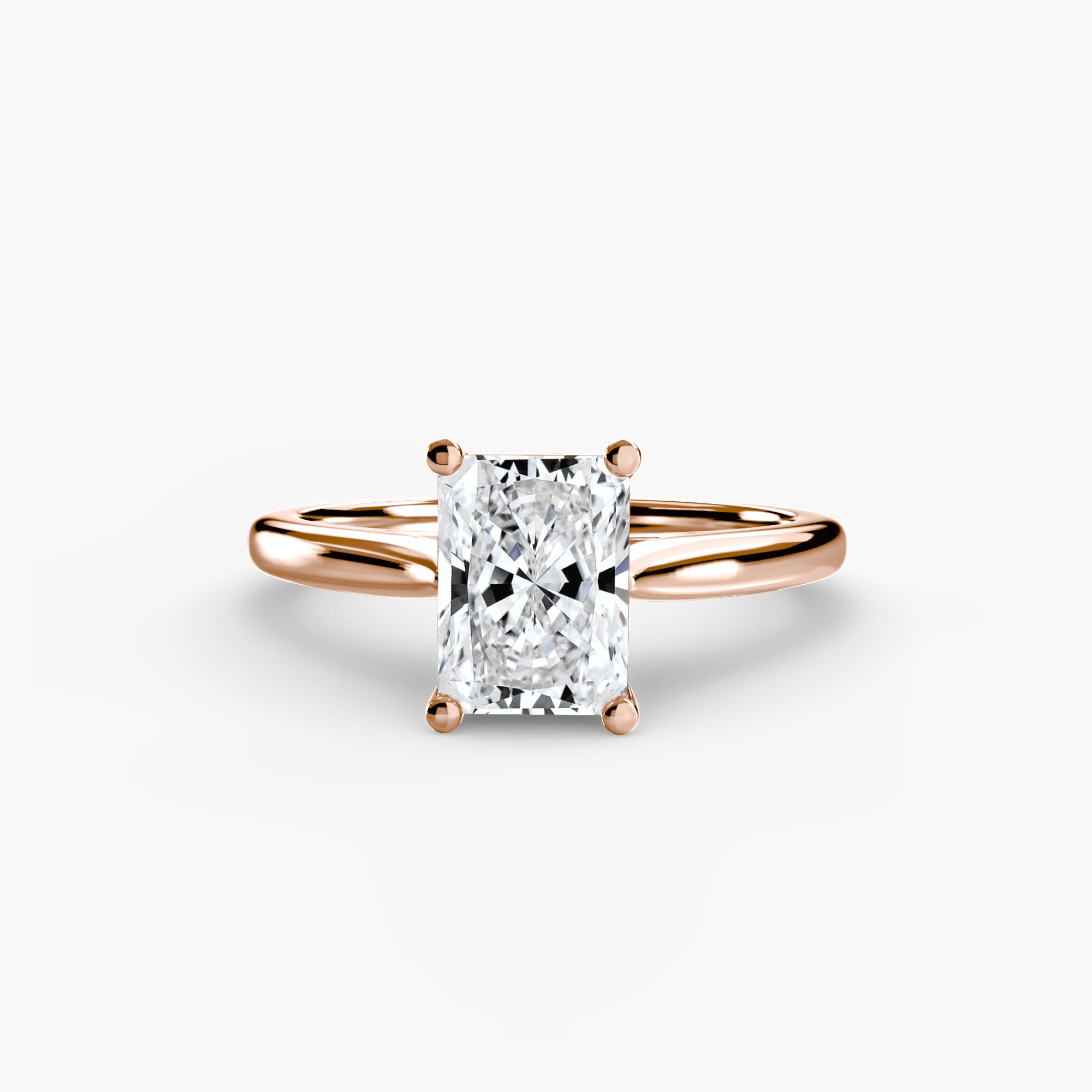 Anello solitario classico — montatura, gambo 2,0 mm