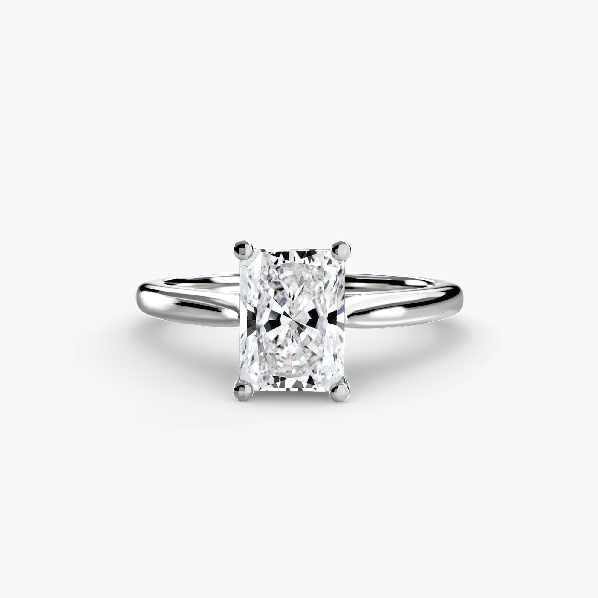 Anello solitario classico — montatura, gambo 2,0 mm