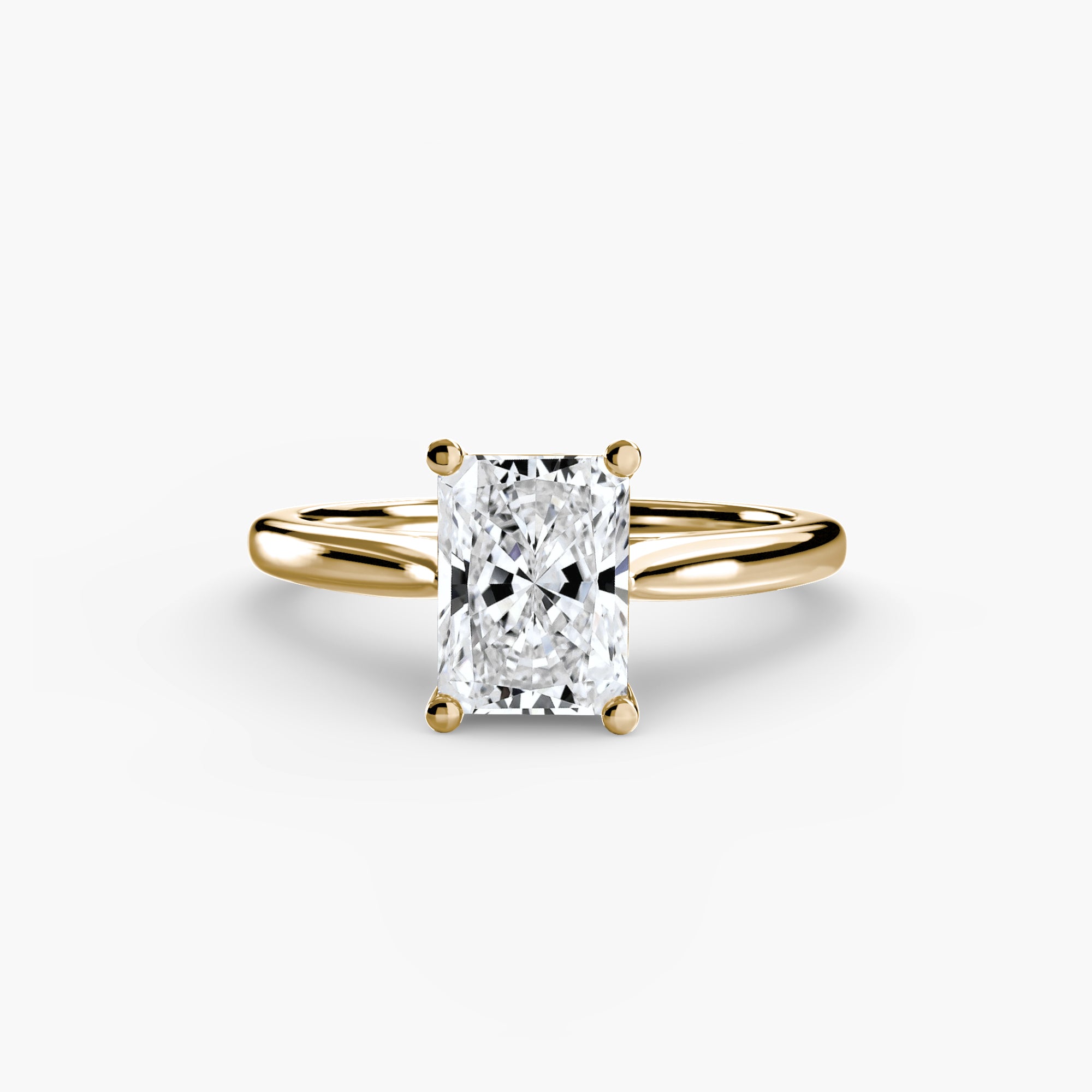 Anello solitario classico — montatura, gambo 2,0 mm