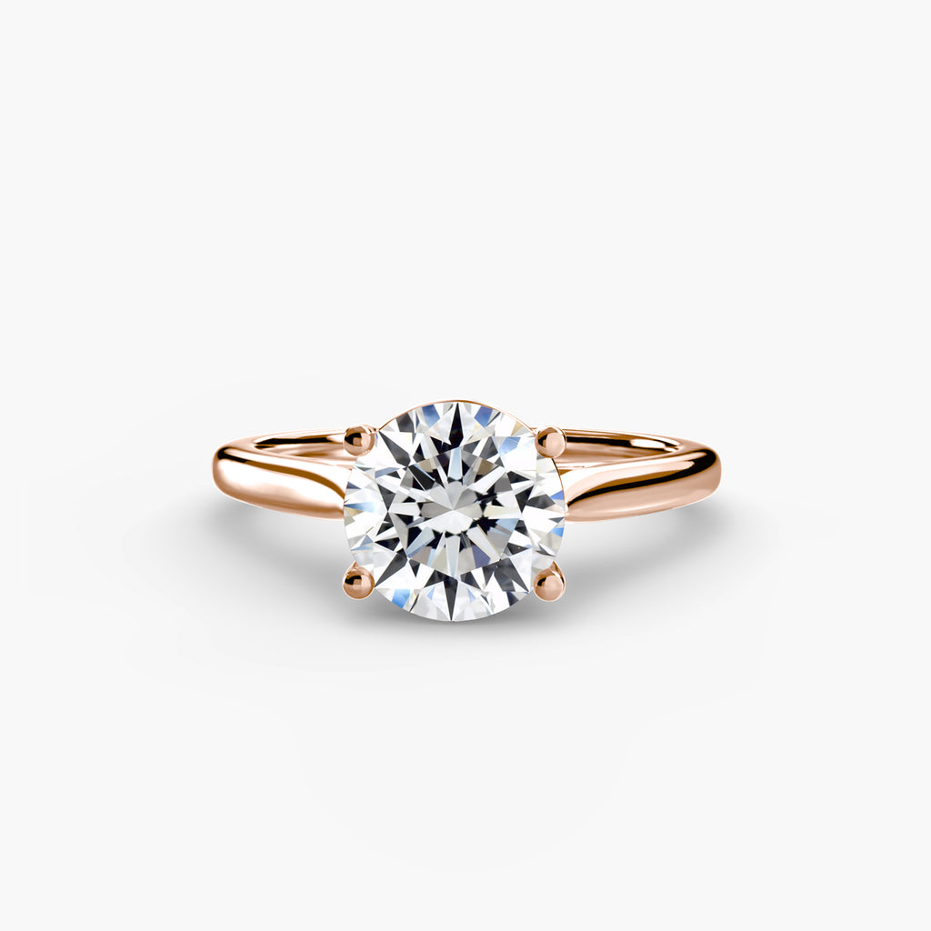 Anello solitario classico — montatura, gambo 2,0 mm