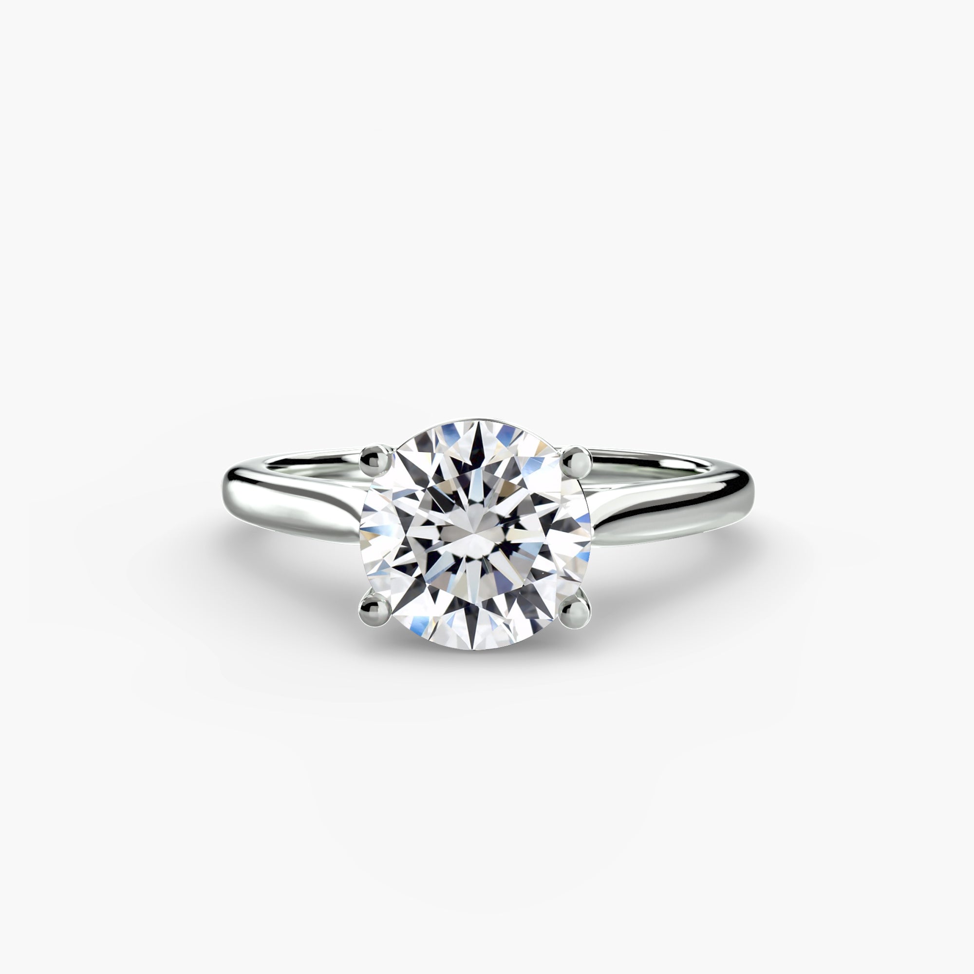 Anello solitario classico — montatura, gambo 2,0 mm