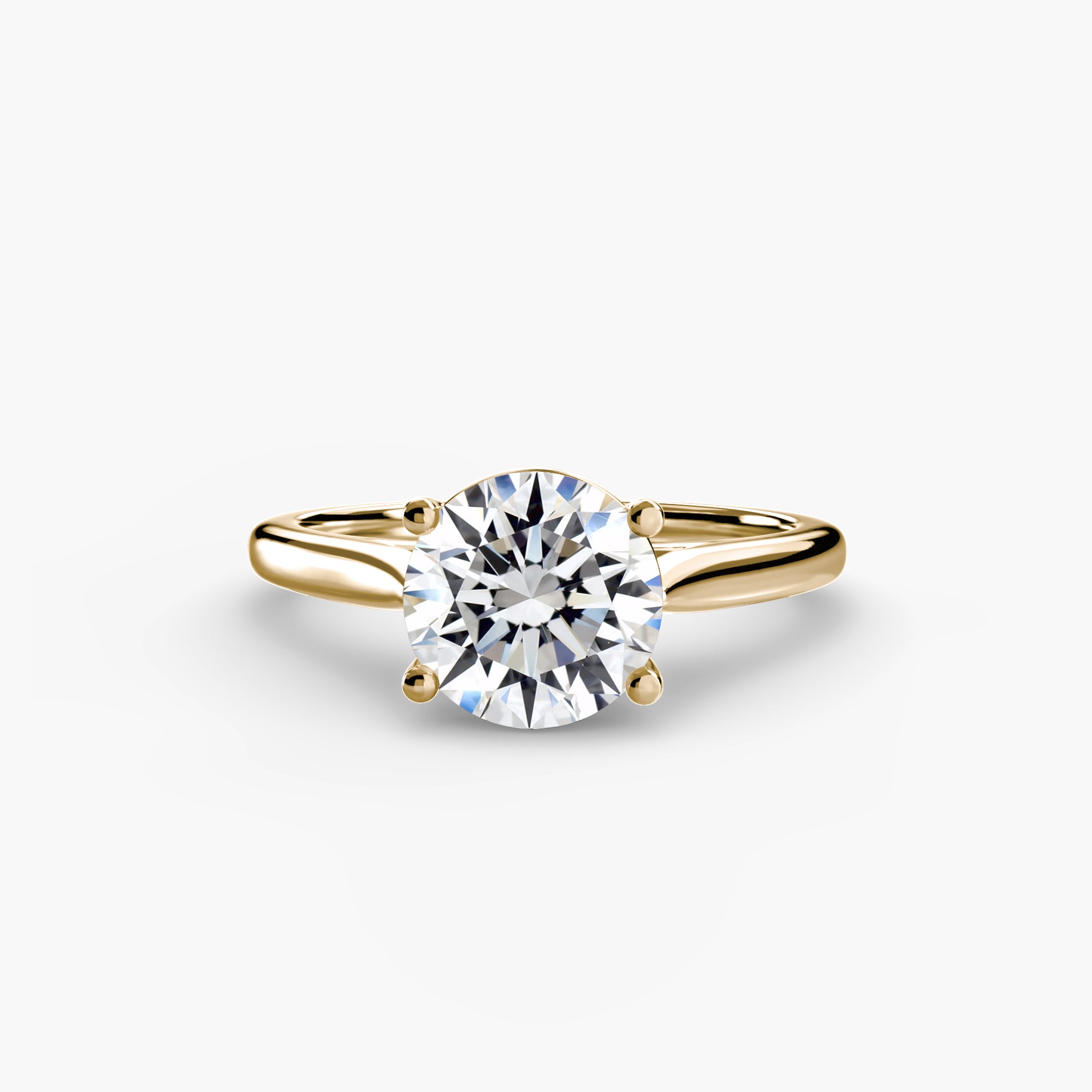 Anello solitario classico — montatura, gambo 2,0 mm