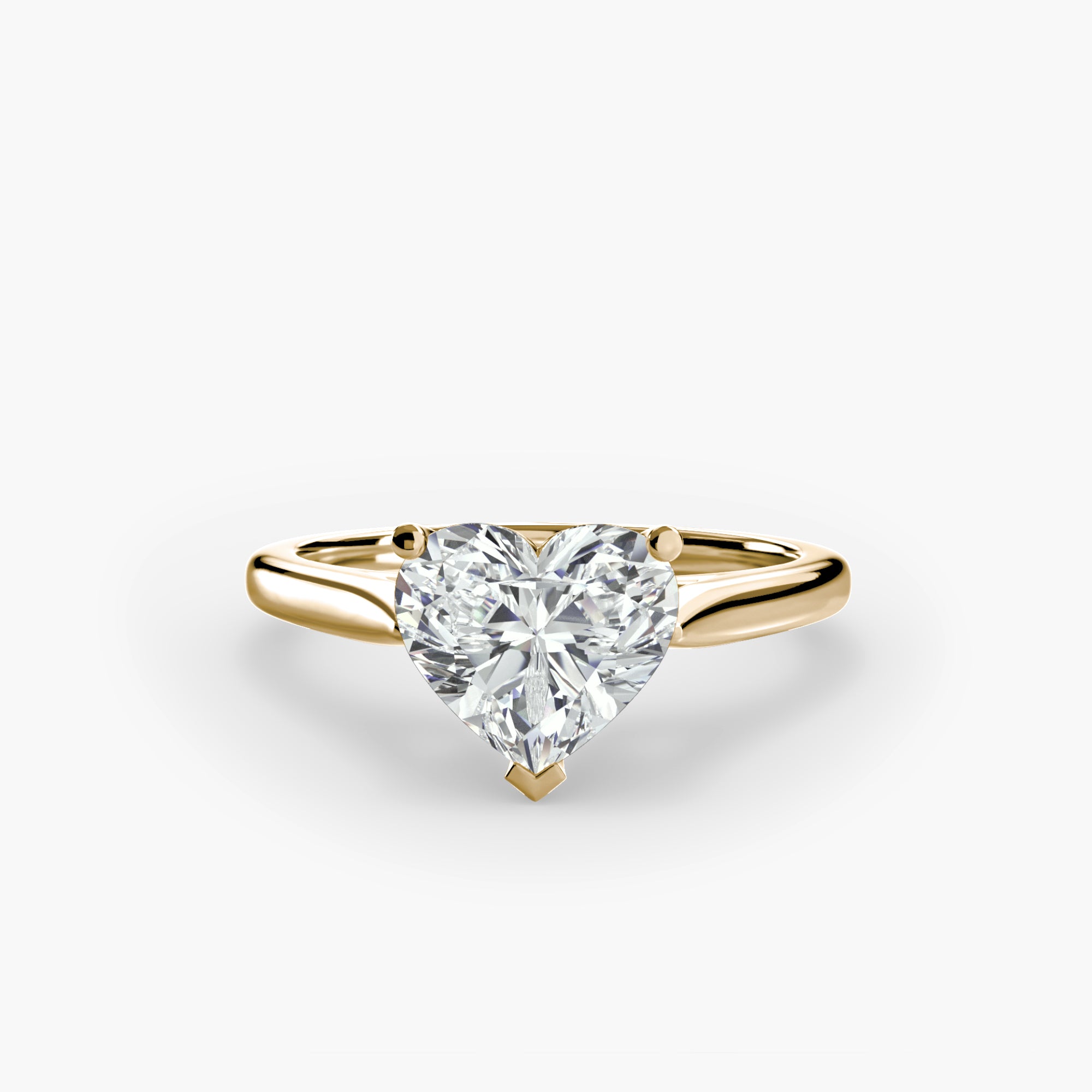 Anello solitario classico — montatura, gambo 2,0 mm