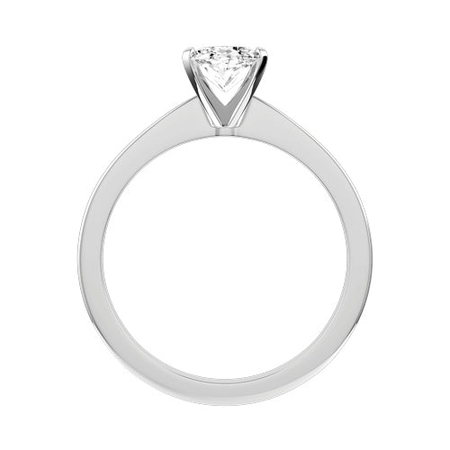 Oval Lab-grown Diamond Bridal Ring — front
