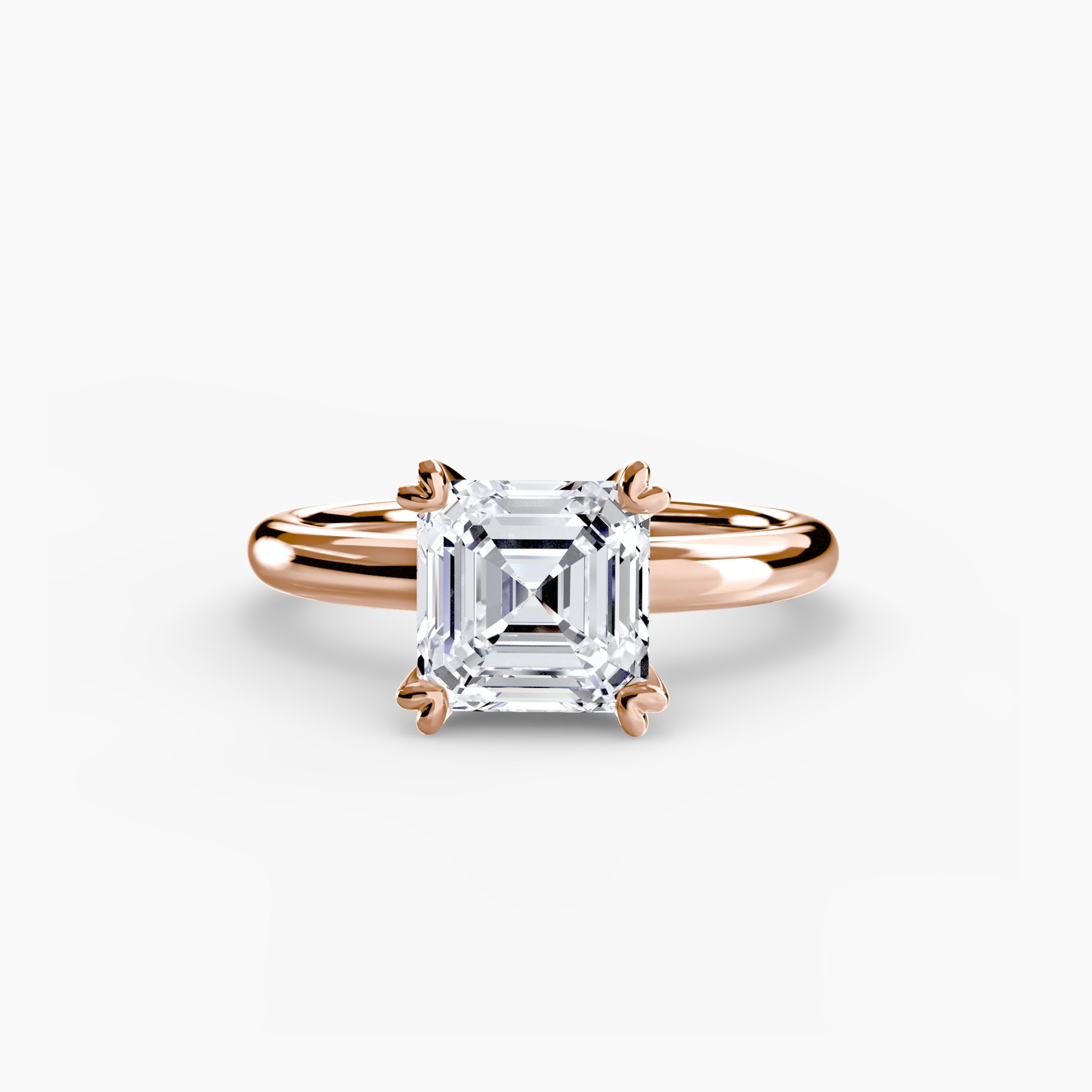 Anello solitario classico — montatura, gambo 2,4 mm