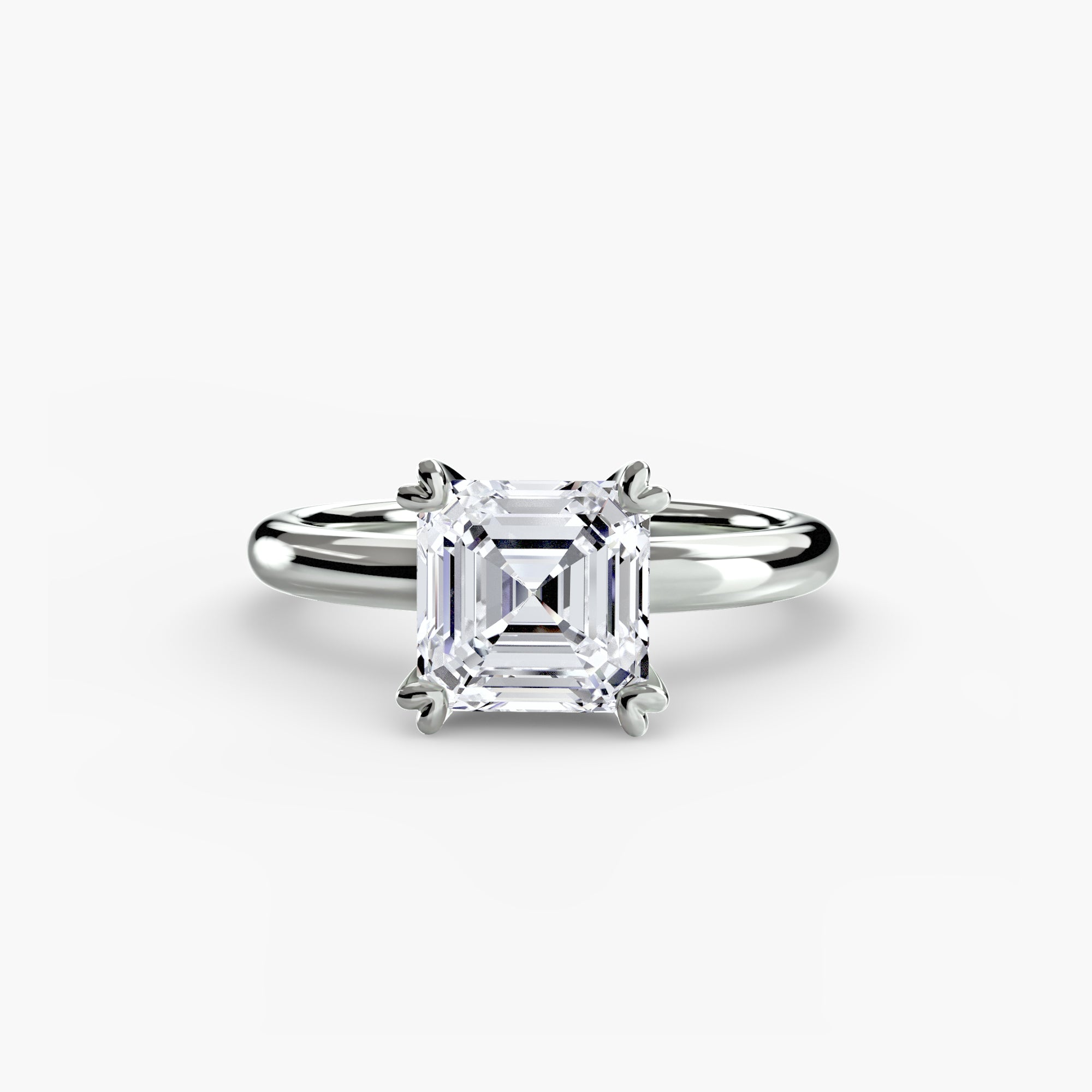 Anello solitario classico — montatura, gambo 2,4 mm