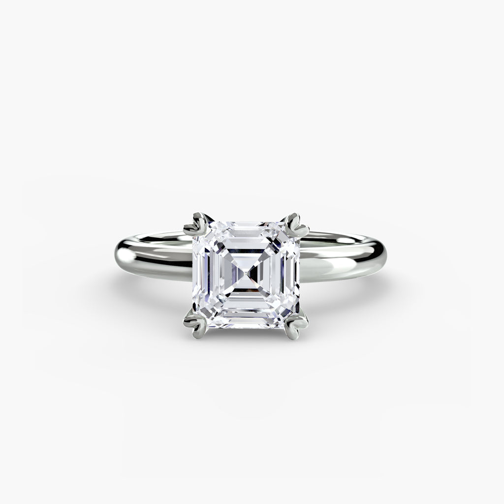 Anello solitario classico — montatura, gambo 2,4 mm