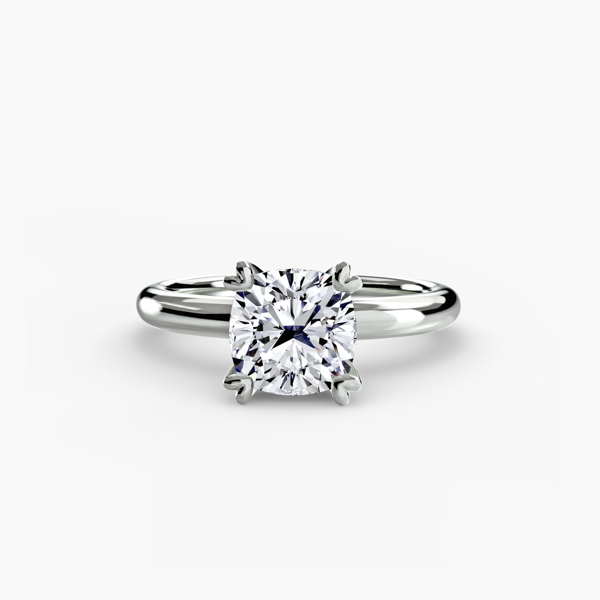 Anello solitario classico — montatura, gambo 2,4 mm