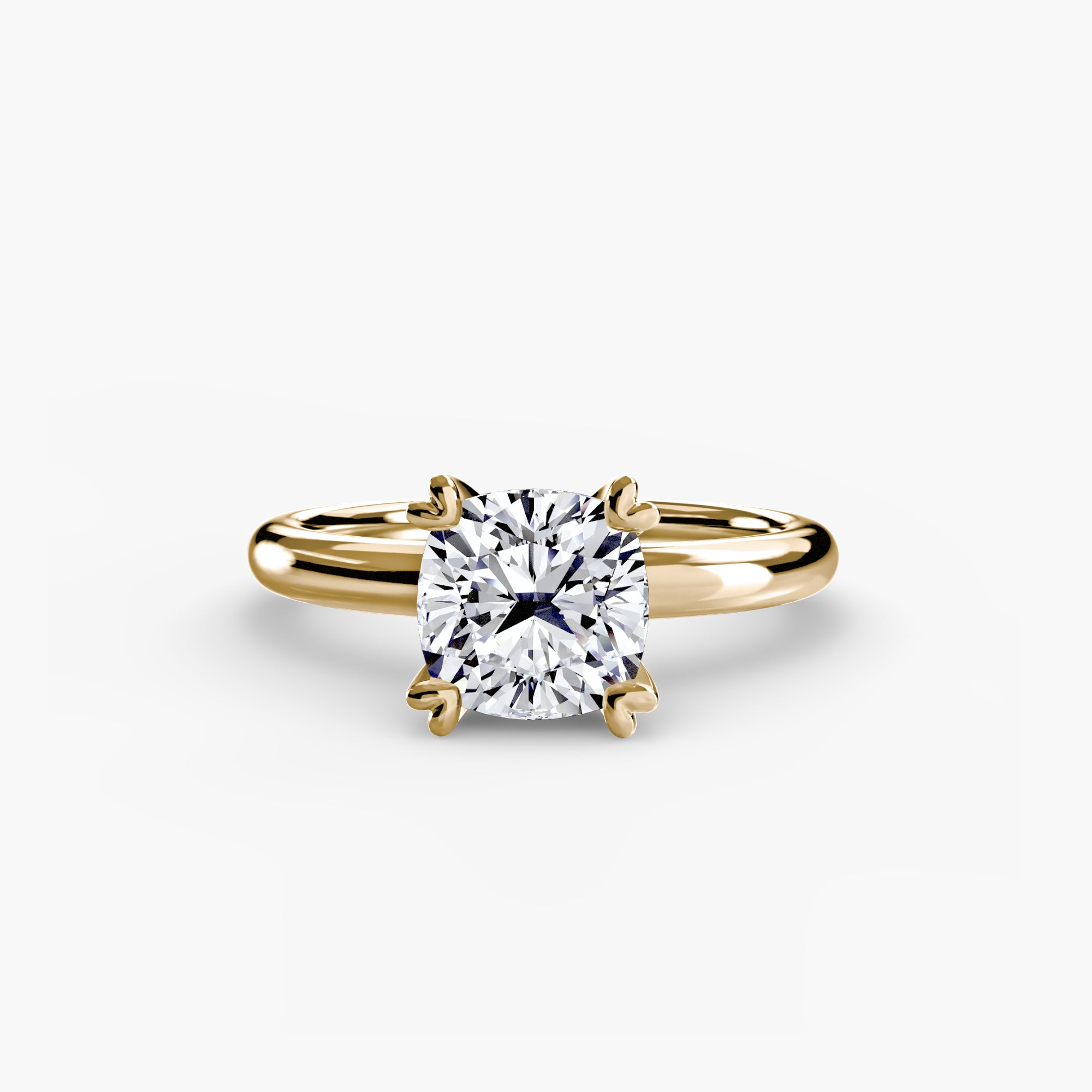 Anello solitario classico — montatura, gambo 2,4 mm