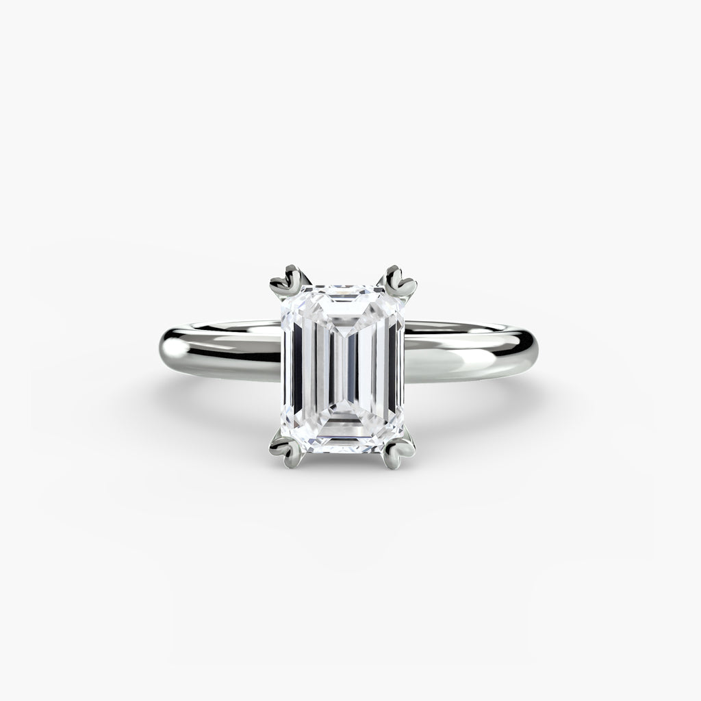 Anello solitario classico — montatura, gambo 2,4 mm