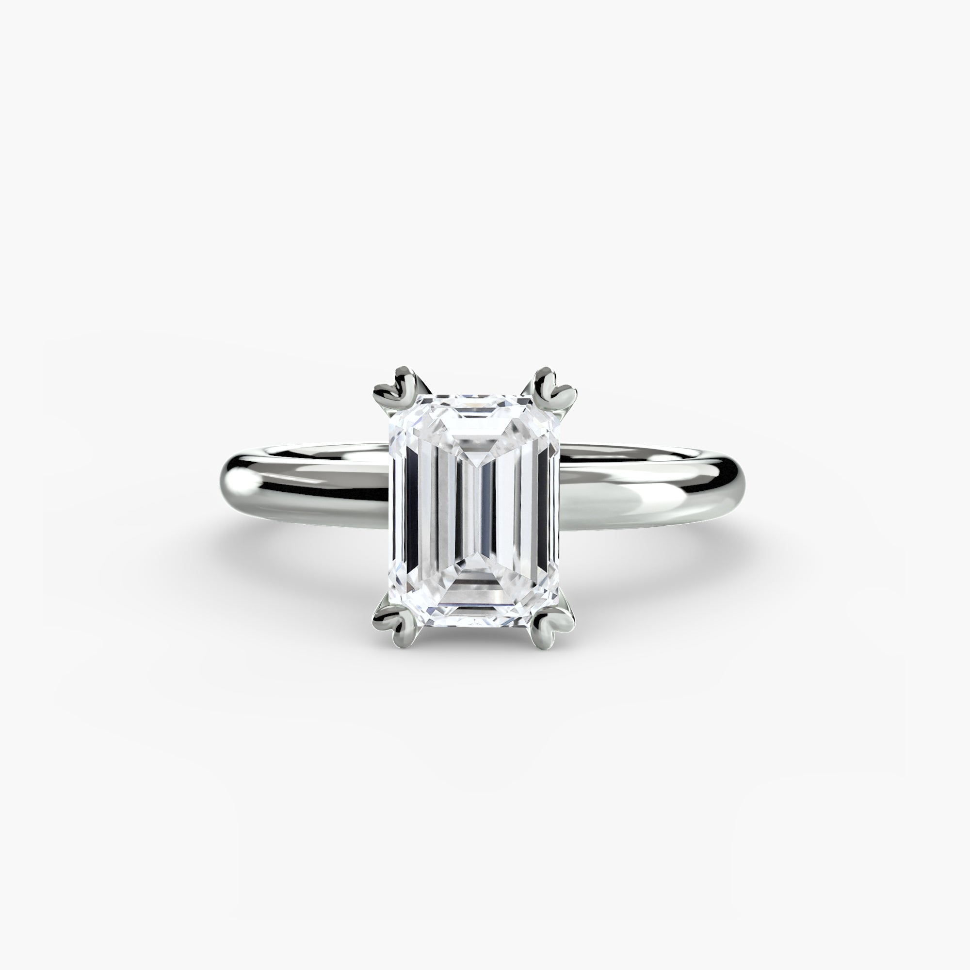 Anello solitario classico — montatura, gambo 2,4 mm