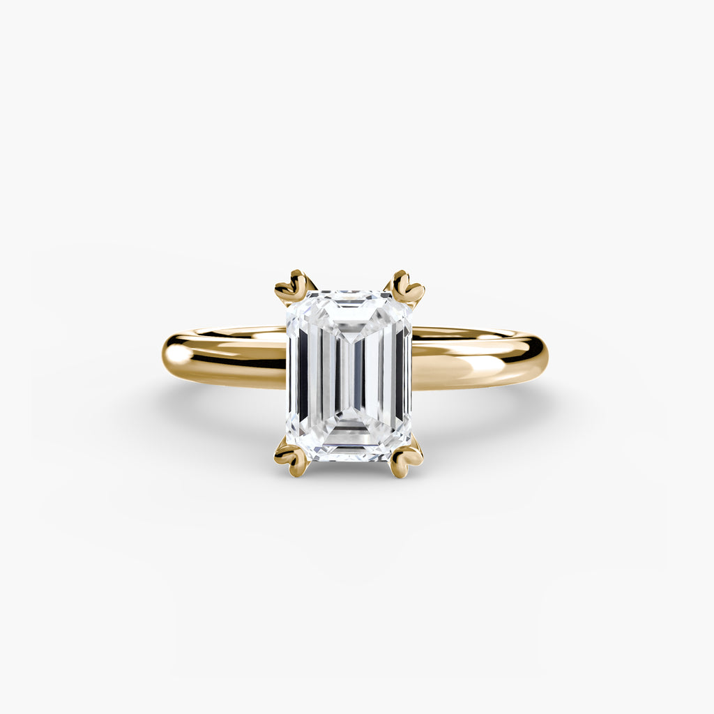 Anello solitario classico — montatura, gambo 2,4 mm