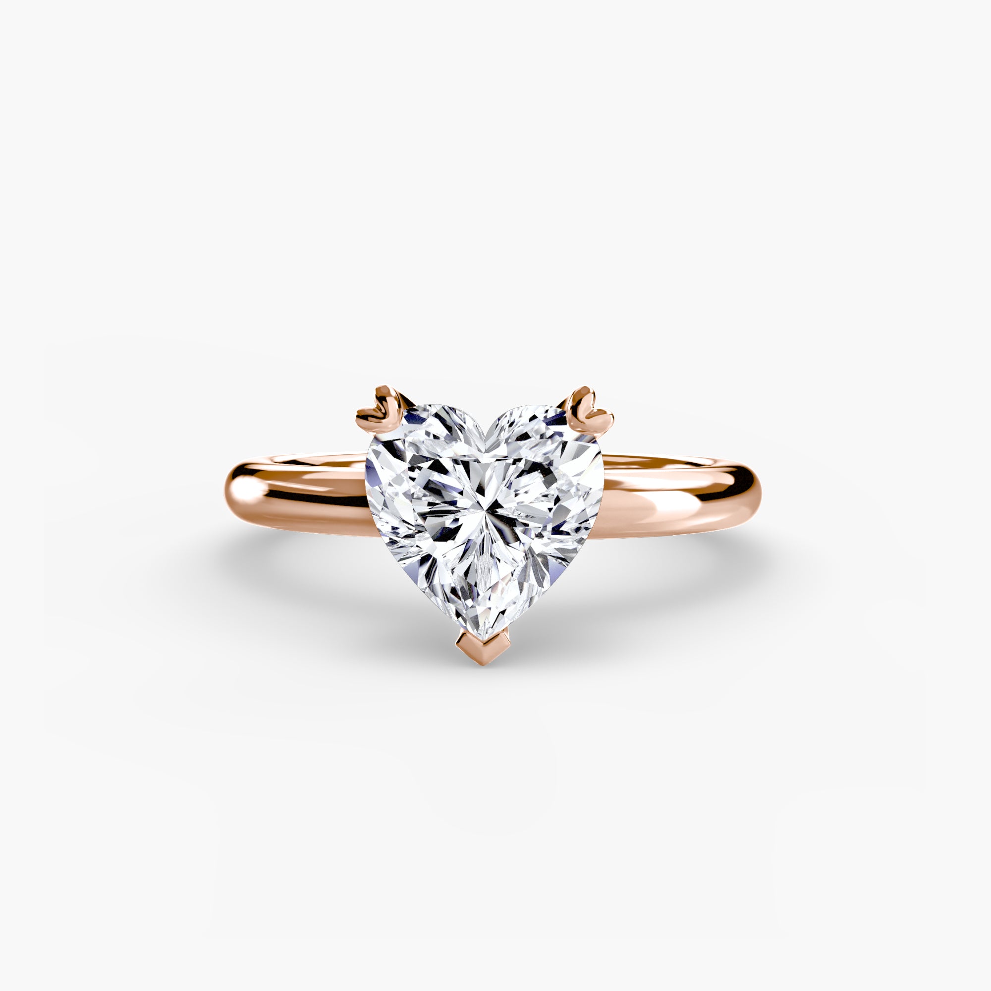Anello solitario classico — montatura, gambo 2,4 mm