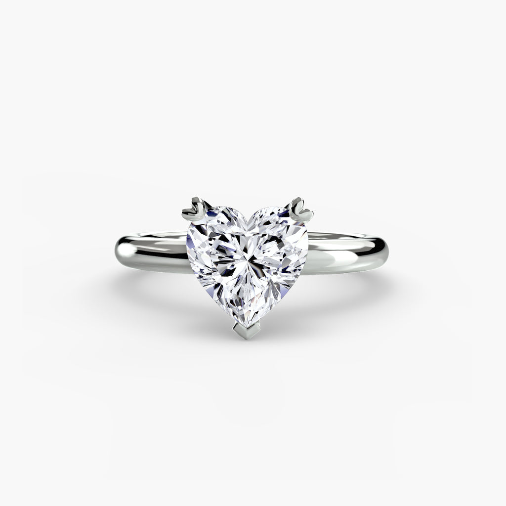 Anello solitario classico — montatura, gambo 2,4 mm