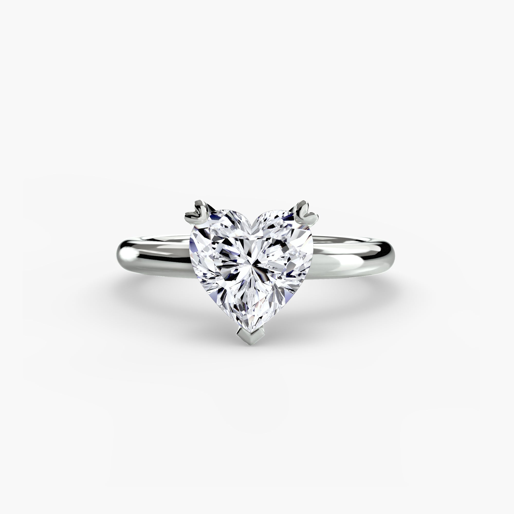 Anello solitario classico — montatura, gambo 2,4 mm
