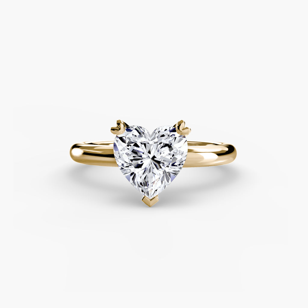 Anello solitario classico — montatura, gambo 2,4 mm