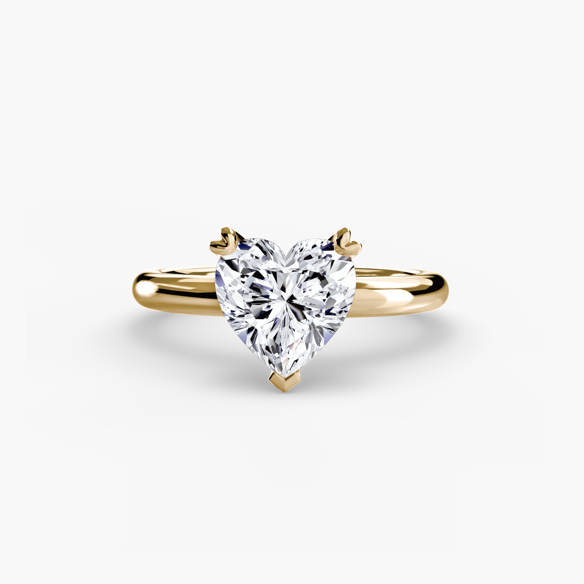 Anello solitario classico — montatura, gambo 2,4 mm