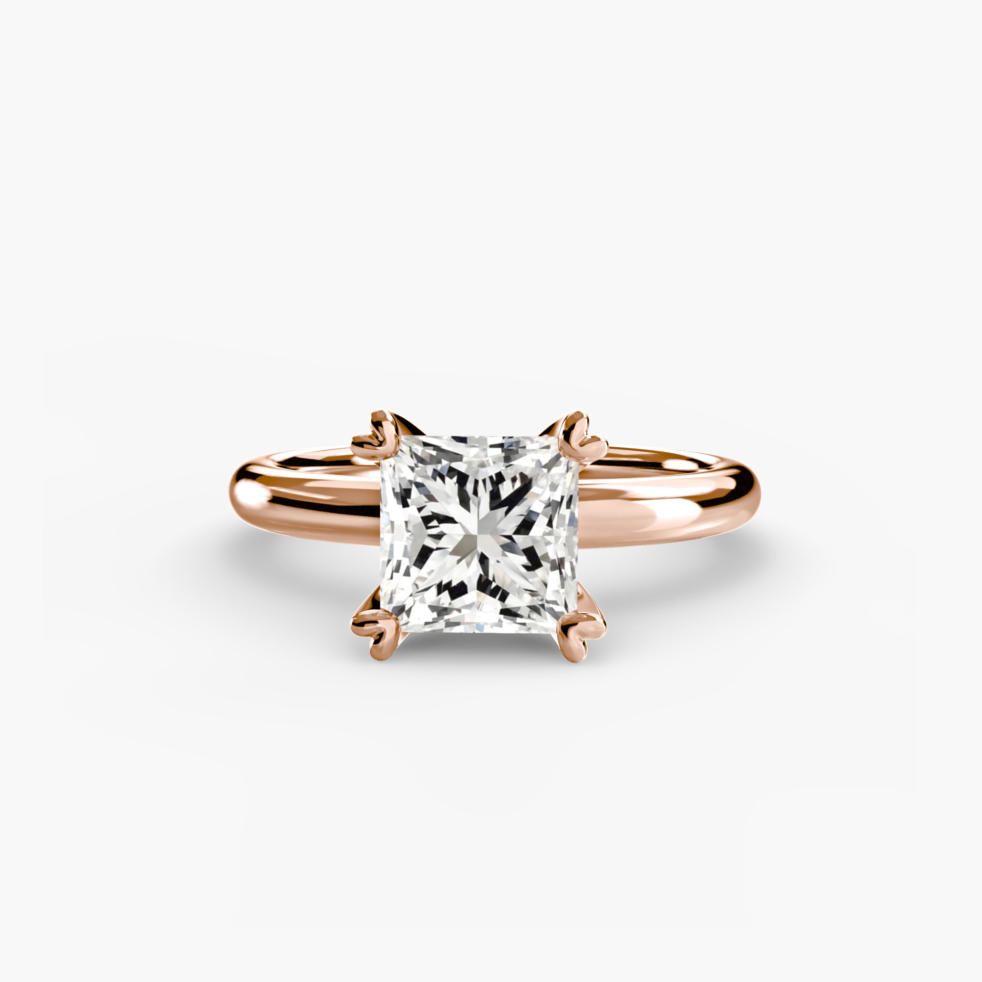 Anello solitario classico — montatura, gambo 2,4 mm