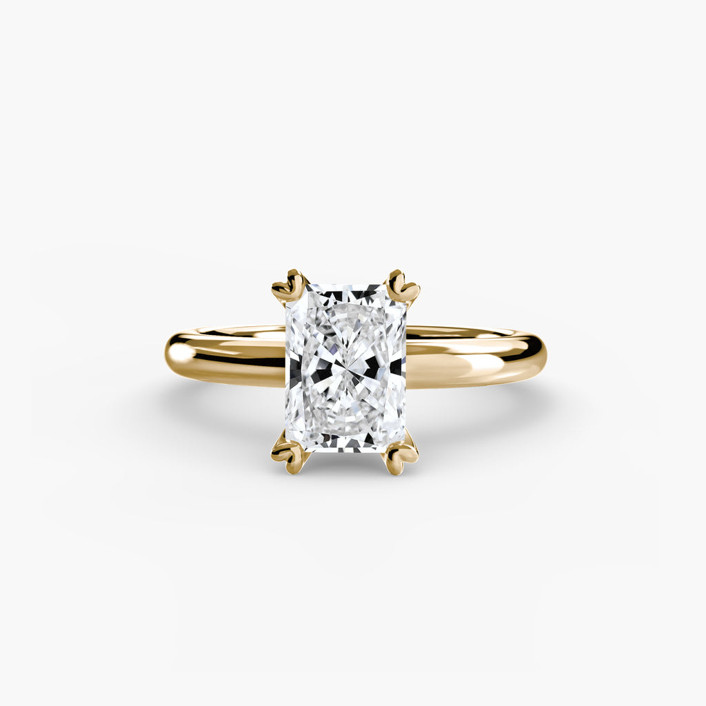 Anello solitario classico — montatura, gambo 2,4 mm