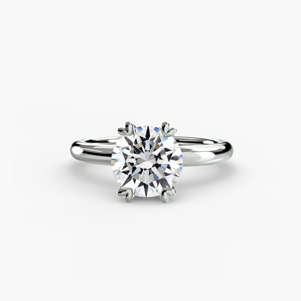 Anello solitario classico — montatura, gambo 2,4 mm