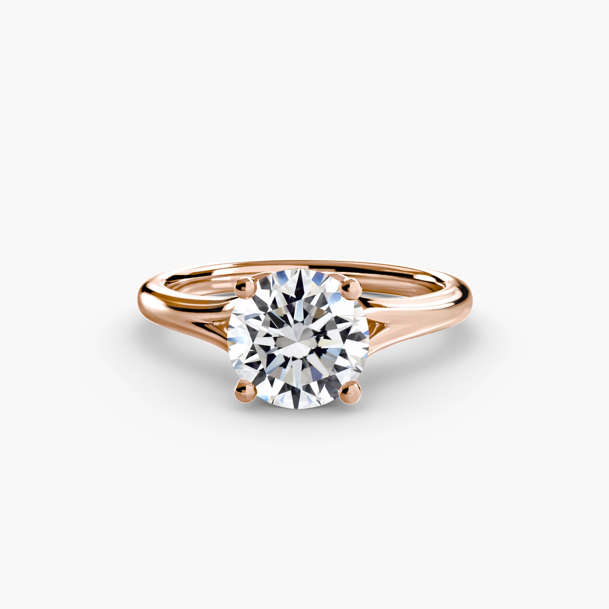 Anello solitario classico — montatura, gambo 2,2 mm