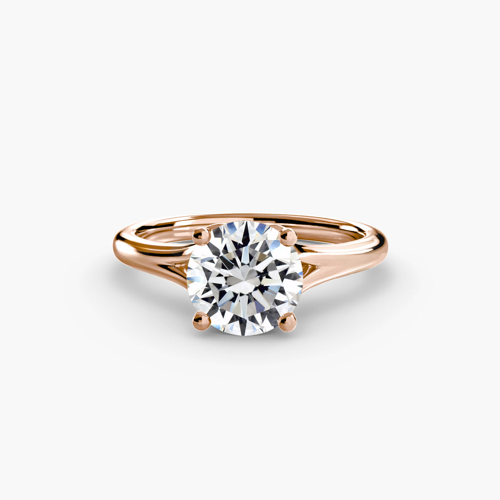Anello solitario classico — montatura, gambo 2,2 mm