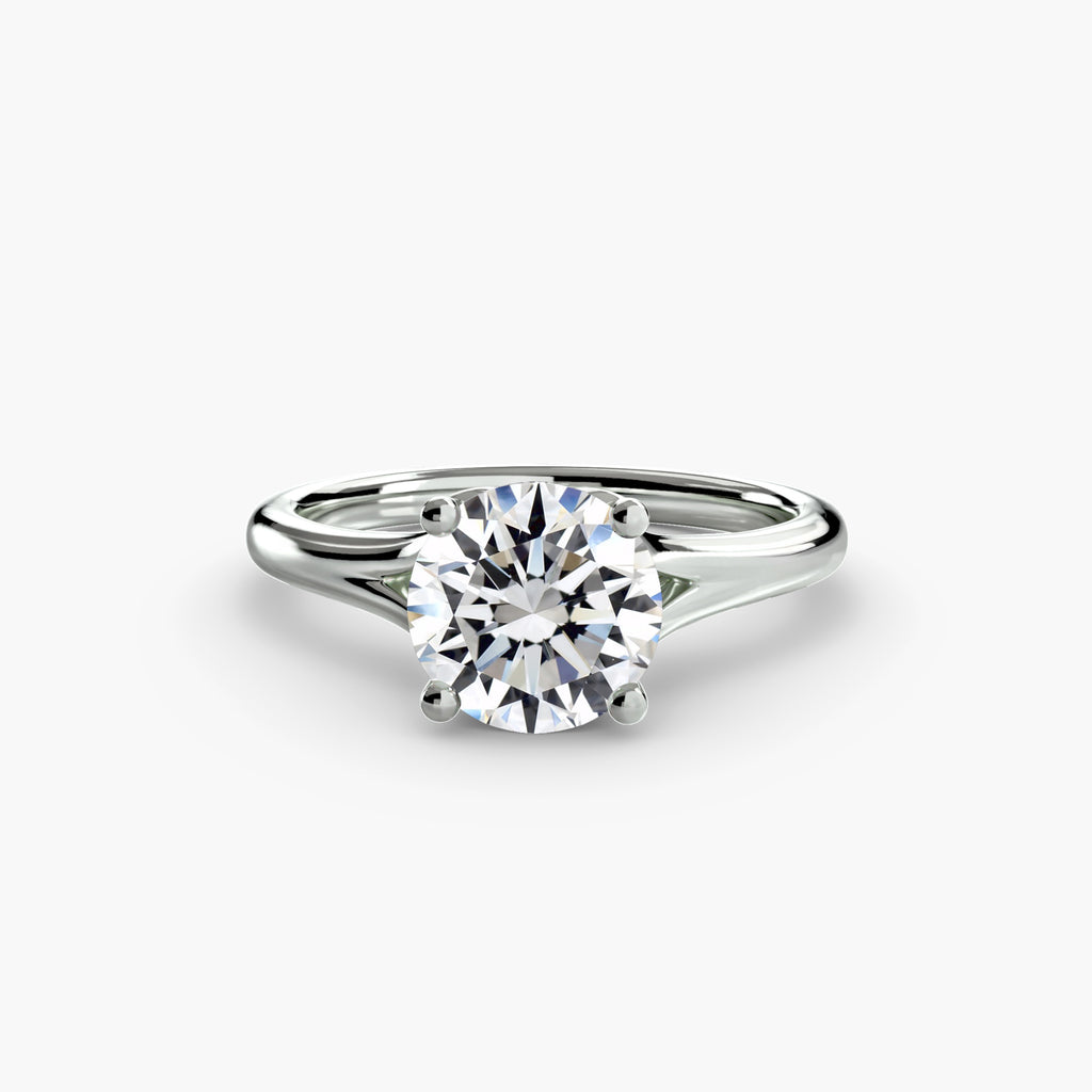 Anello solitario classico — montatura, gambo 2,2 mm