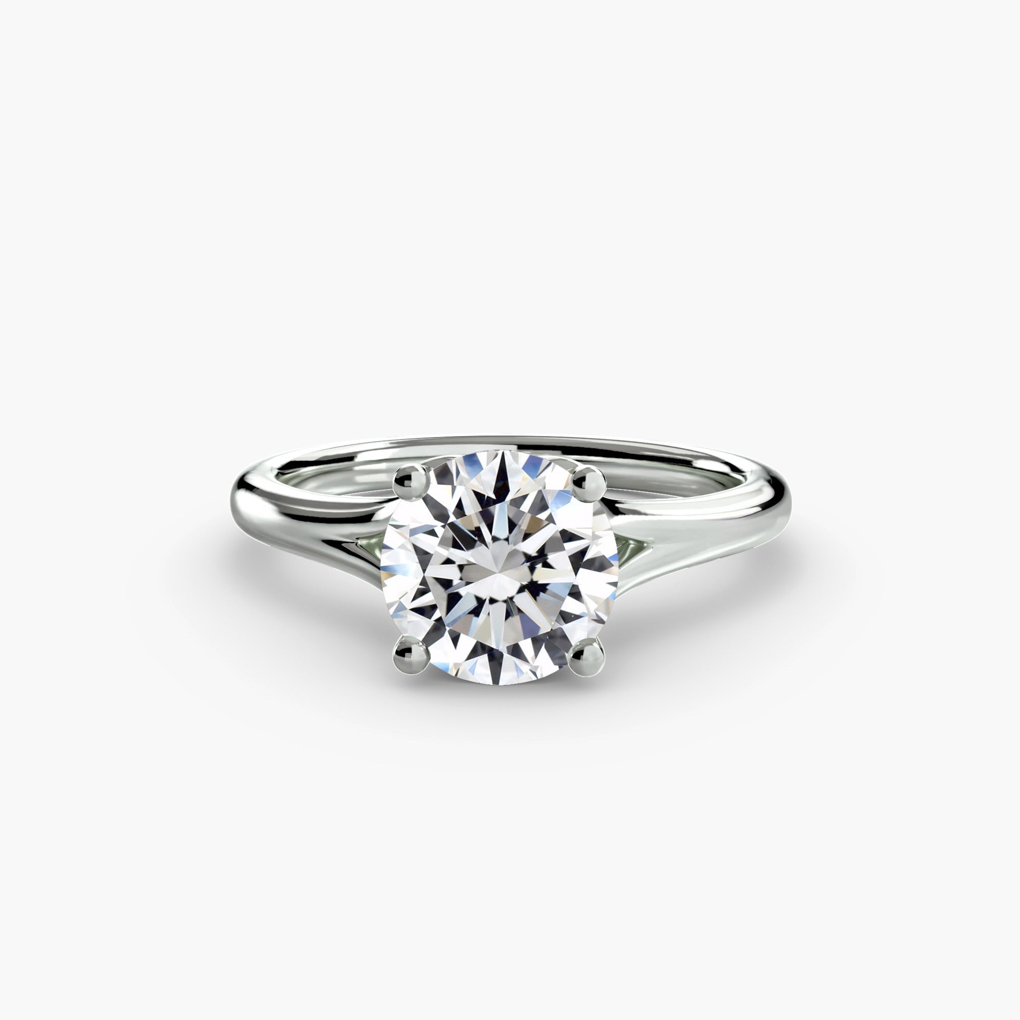 Anello solitario classico — montatura, gambo 2,2 mm