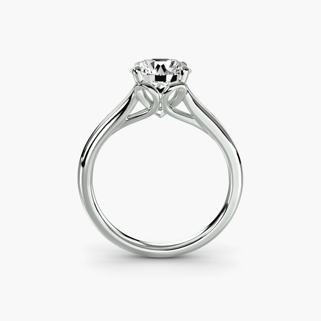Anello solitario classico — montatura, gambo 2,2 mm