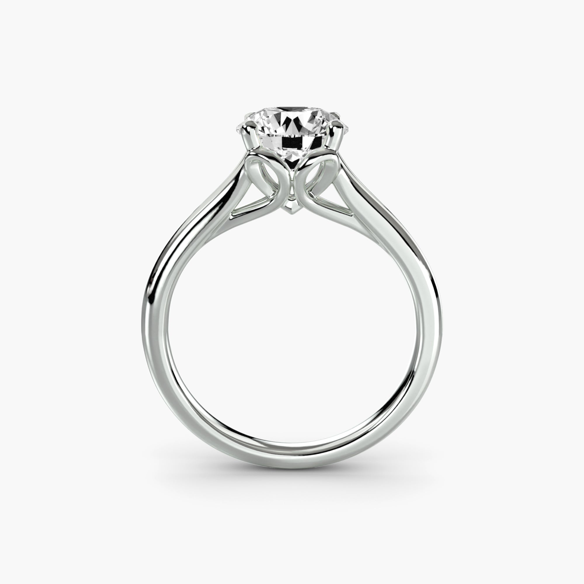 Anello solitario classico — montatura, gambo 2,2 mm
