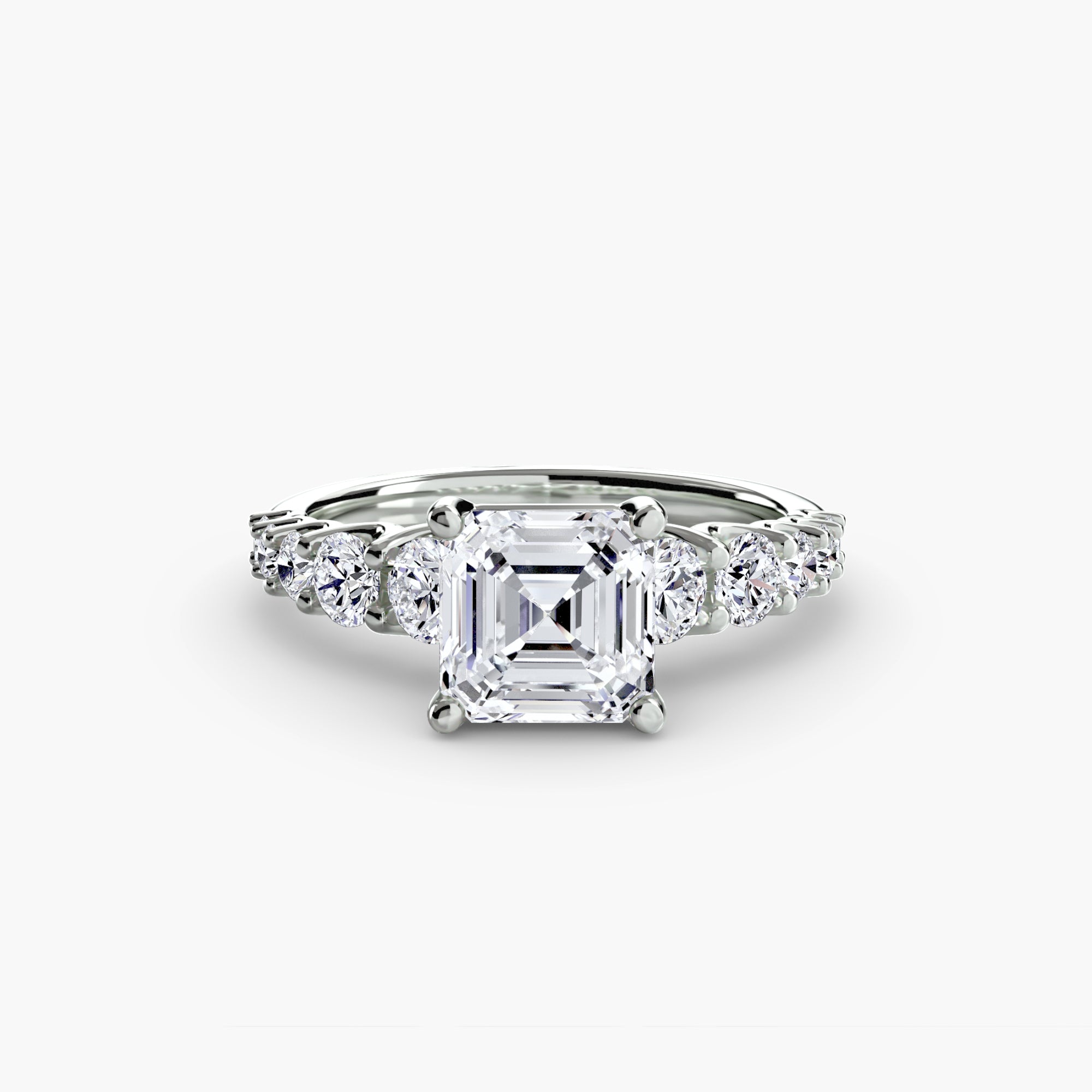 Anello con pietre scalate — montatura, gambo 2,3 mm